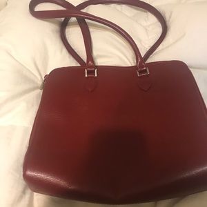 Furla red leather purse